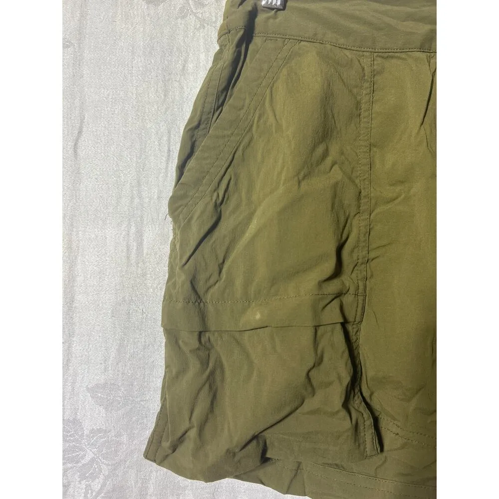 REI Co Op Cargo Shorts XS Olive Green Performance Pull On Elastic Waist Gorpcore - Image 2