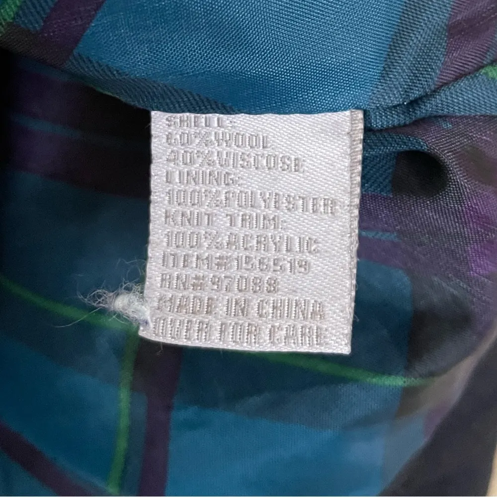 Vintage Delias Navy Blue Lined Peacoat/Pea Coat - Image 4