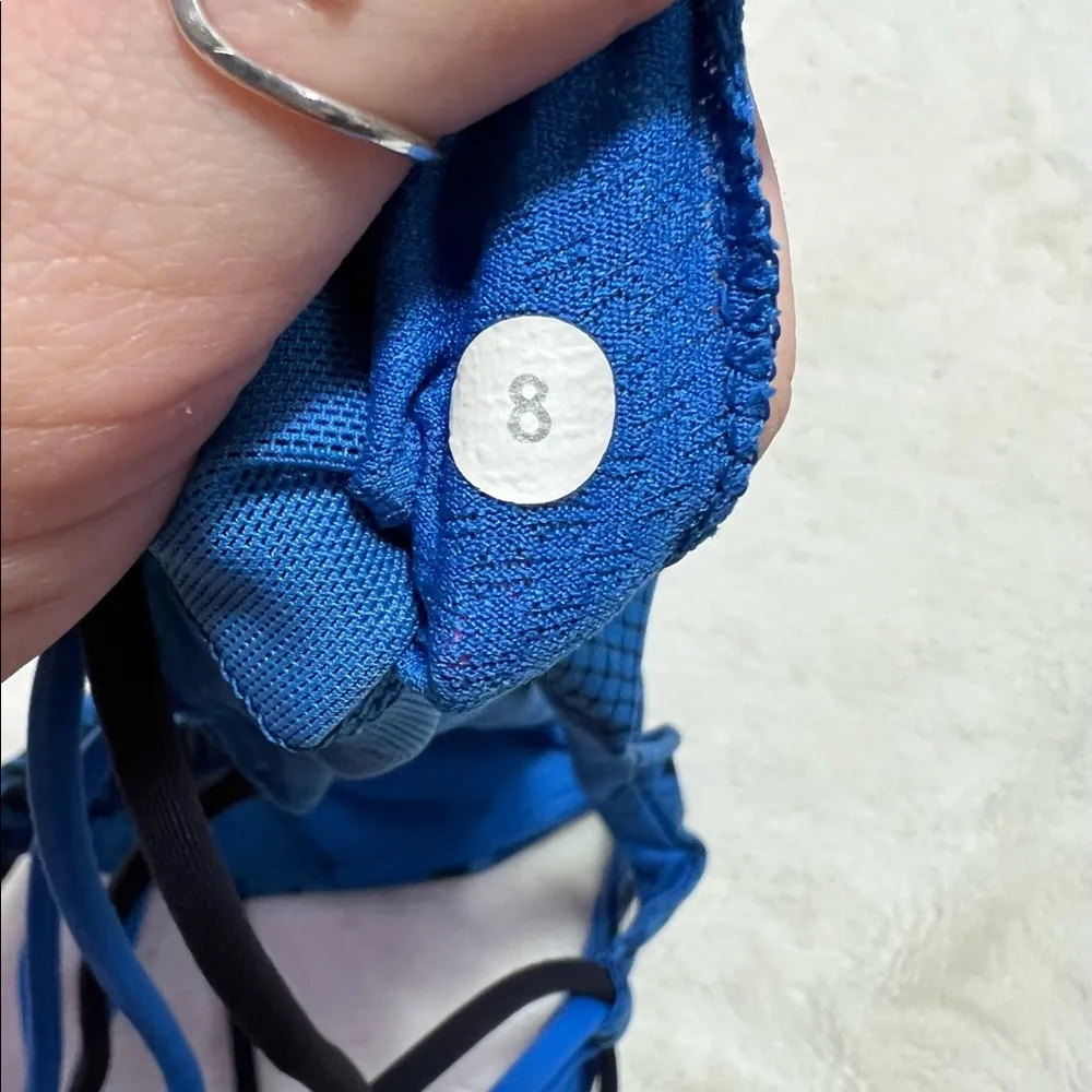 Blue Snake Skin Free To Be Lululemon Sports Bra - Image 4