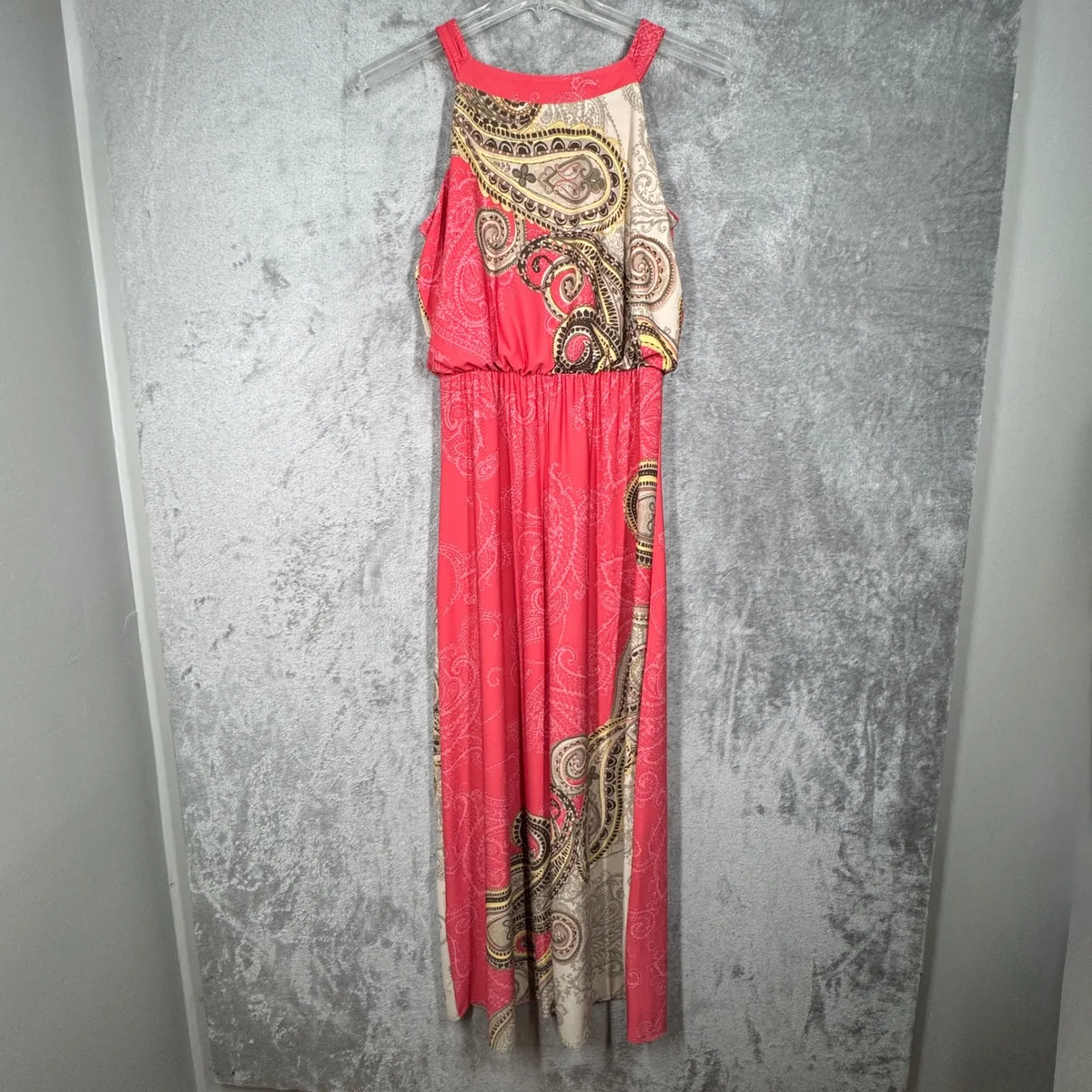 Chicos‎ Maxi Dress Paisley Print Sleeveless Casual Summer Dress Size Small 0 - Image 3