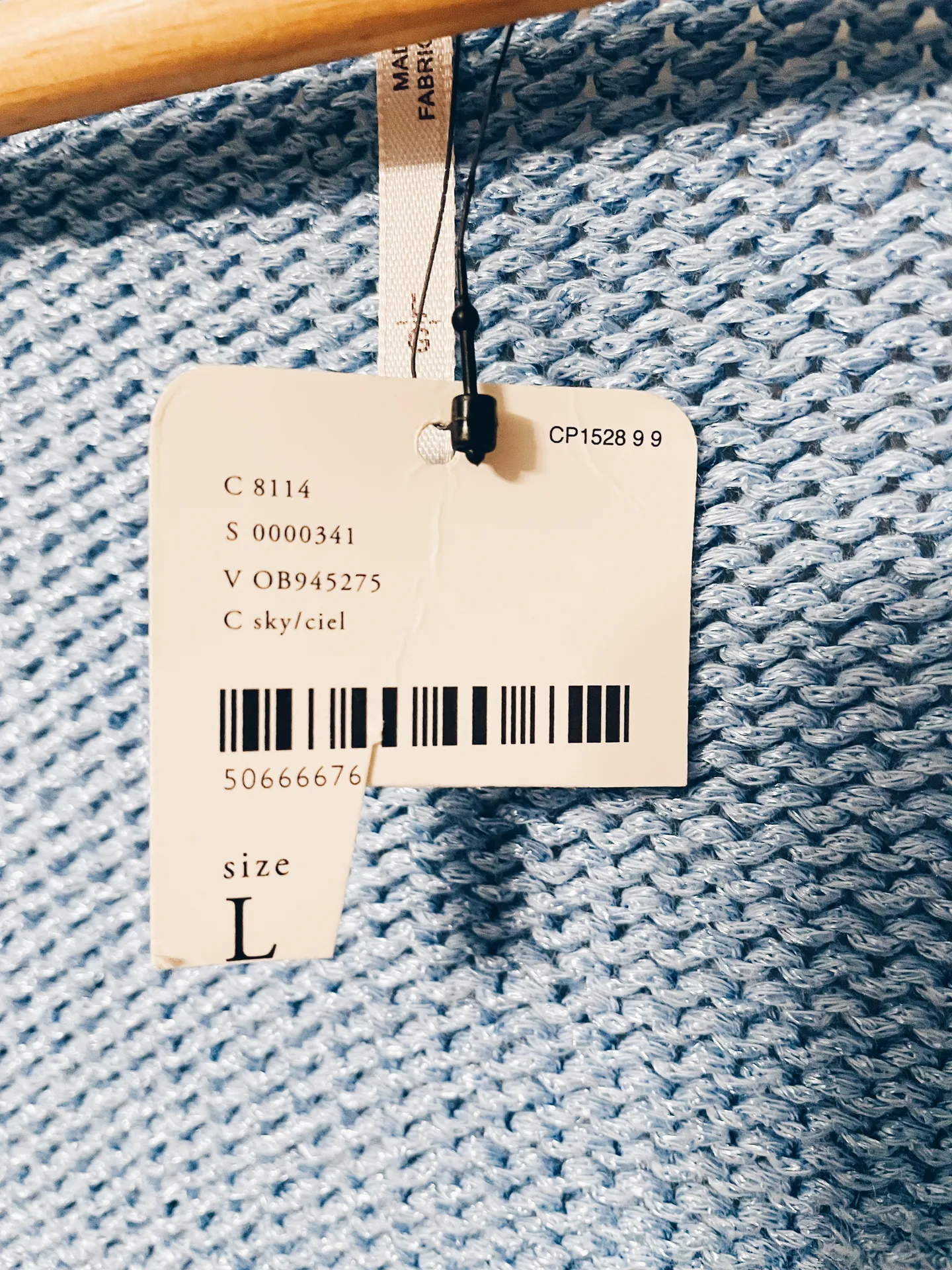 Free People Blue Wrap Sweater NWT - Size Large - Image 3