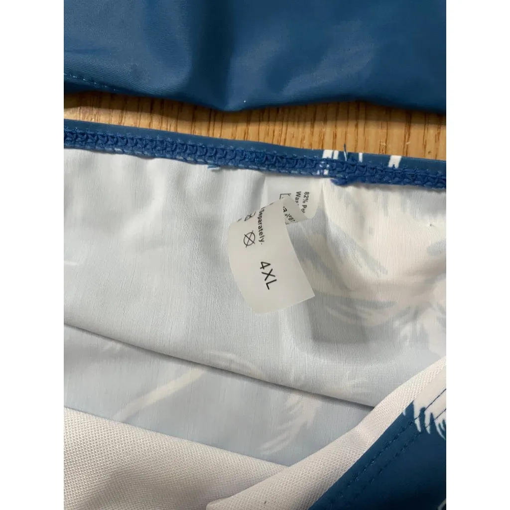 B6 New Women’s Tropical 🌴 Palm Tree 🏝️ Print 2Pc Tankini set size 4XL - Image 4