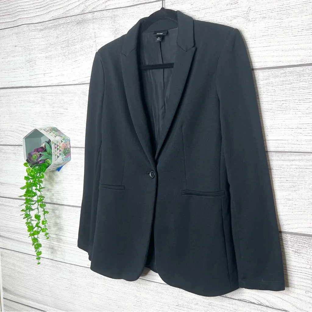 Mossimo Classic Black Blazer Jacket Women’s Size Small - Image 2