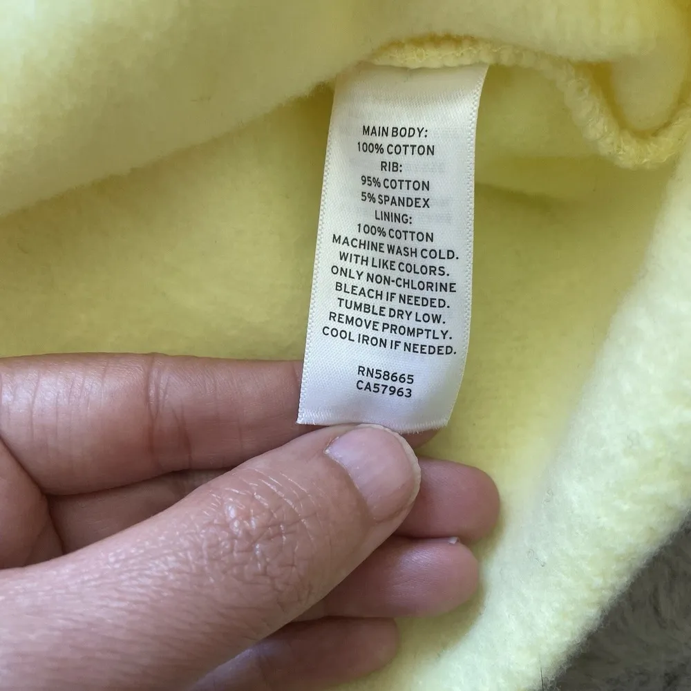 NWT BP. Nordstrom Moonlight Beach Graphic Hoodie Sweatshirt in Yellow Size M Y2K - Image 7