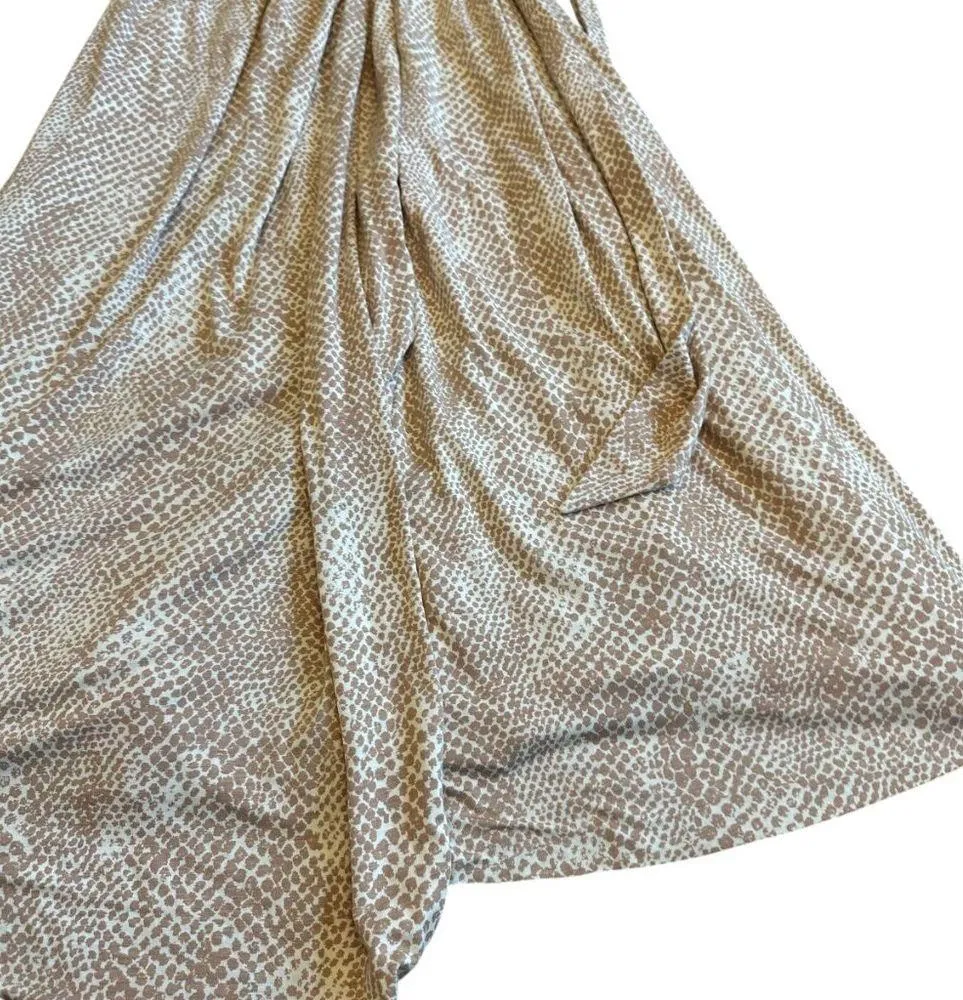 Rachel Pally Harlow Snake Print Long Sleeve Wrap Dress Plunging Neck Size Small - Image 6