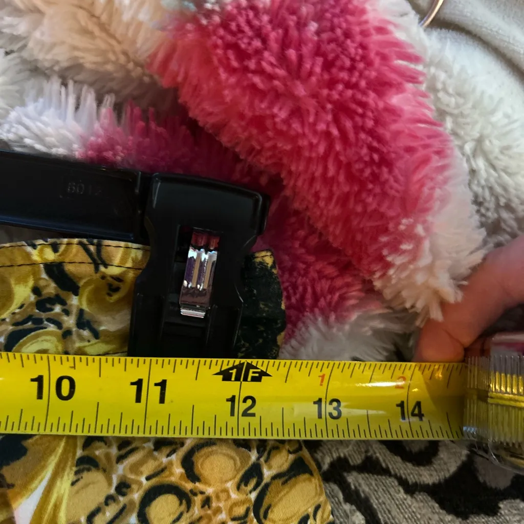 August Silk Yellow and Black Patterned Blouse w/ Matching Capri Pants | Sz S - Image 9