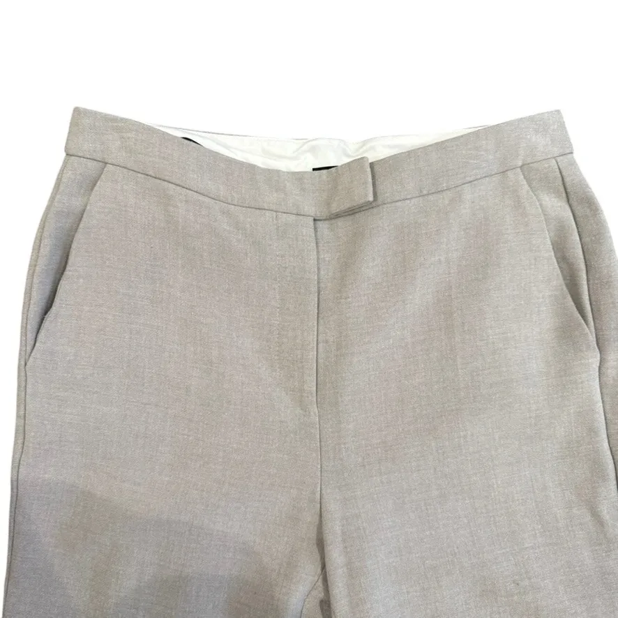 BOSS Split Hem Slim Trousers in Grey, Size US 6 Gray - Image 5