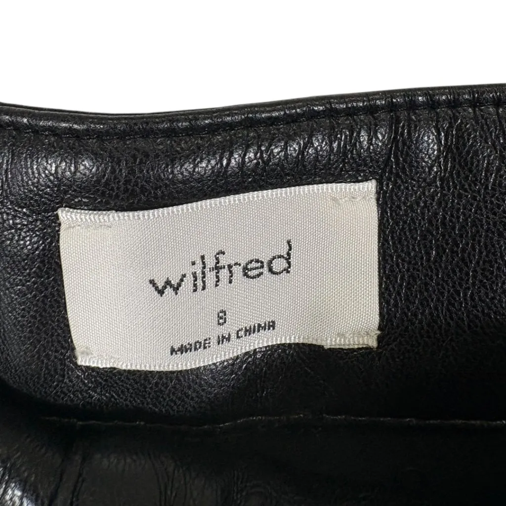 Aritzia Wilfred Bica High Waist Vegan Faux Leather Midi Skirt Size 8 NEW - Image 7