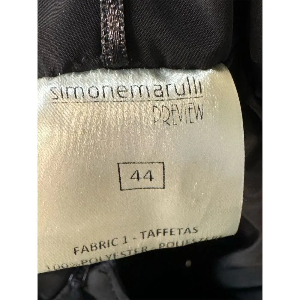 Simone Marulli NWT Strapless Tulle Bow Dress in Green/Black Size IT44/US 8 Green - Image 4