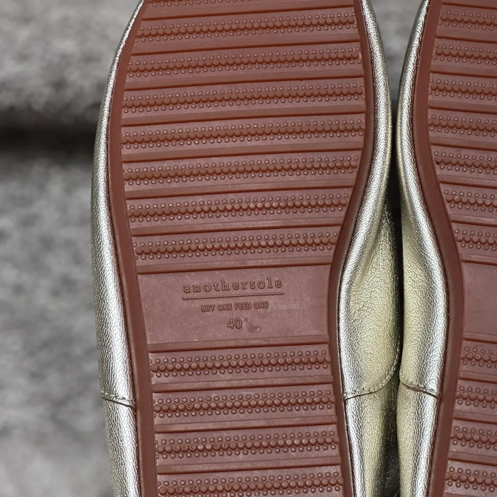 Anothersole Trixie II Metallic Gold Leather Lace - Image 16