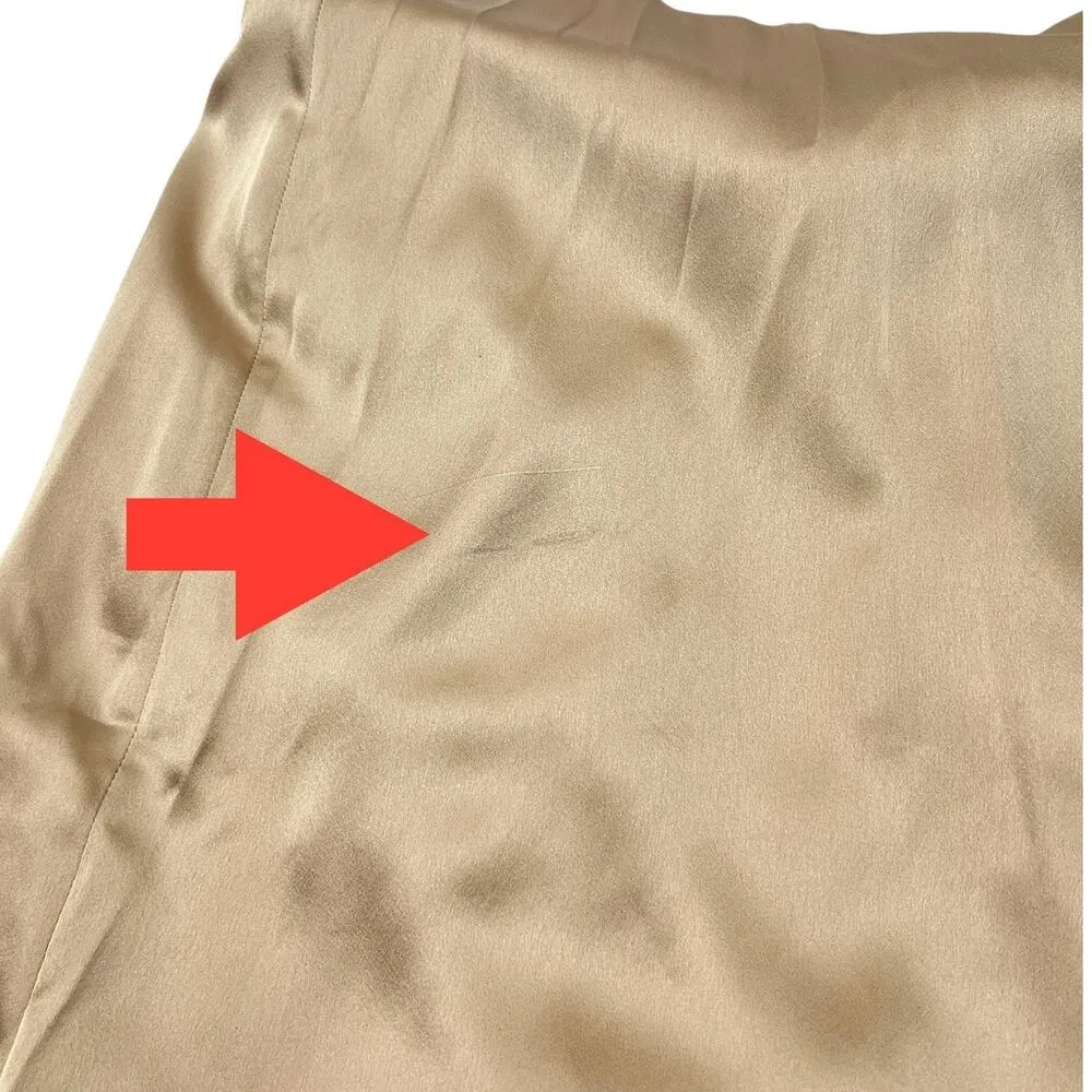 Show Me Your Mumu Cut-out Ruffled Zoey Midi Dress in Champagne Luxe Satin XS - Image 5