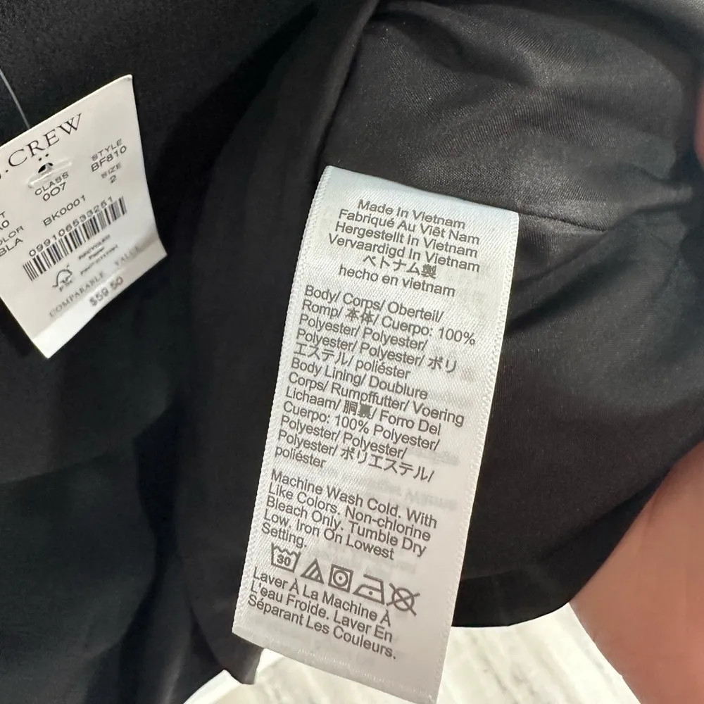 J Crew scalloped black camisole NWT - Image 4