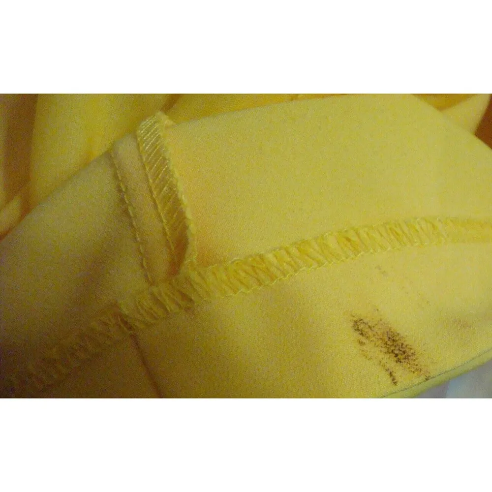 New Womens NWT $269 Taylor Dress 8 Sheath Yellow Pearl Jeweled Collar Sleeveless - Image 9