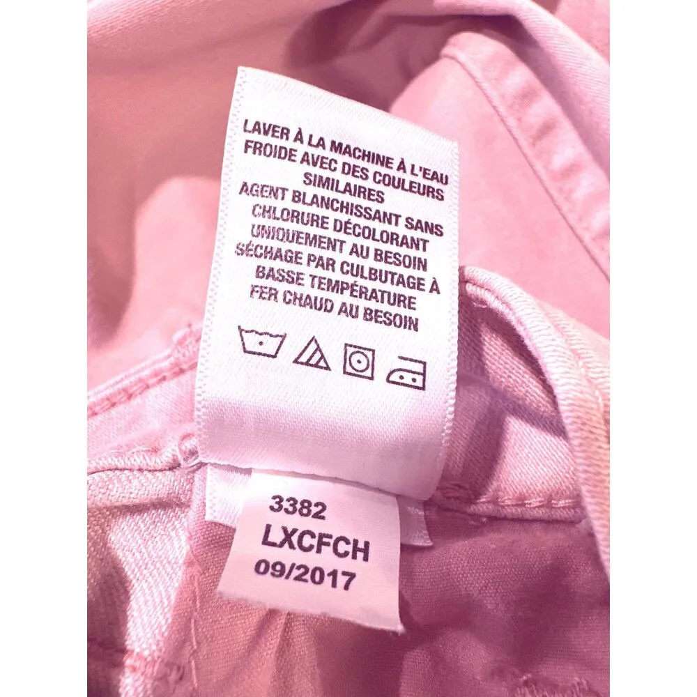 Aeropostale High Waisted Jegging 12 Regular Light Pink Cotton Polyester Spandex - Image 6