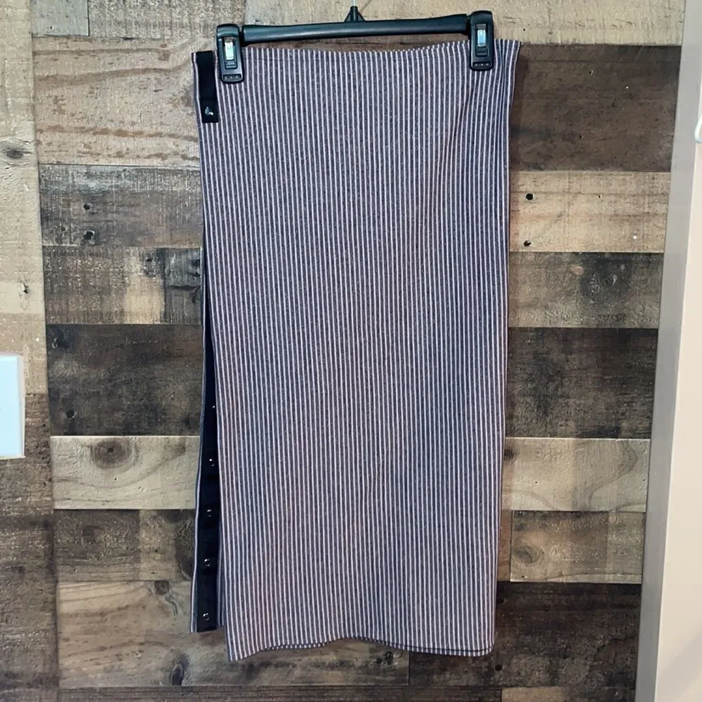 Lululemon Vinyasa Scarf *Rulu Hyper Stripe Mauvelous Heathered Black Gray - Image 5