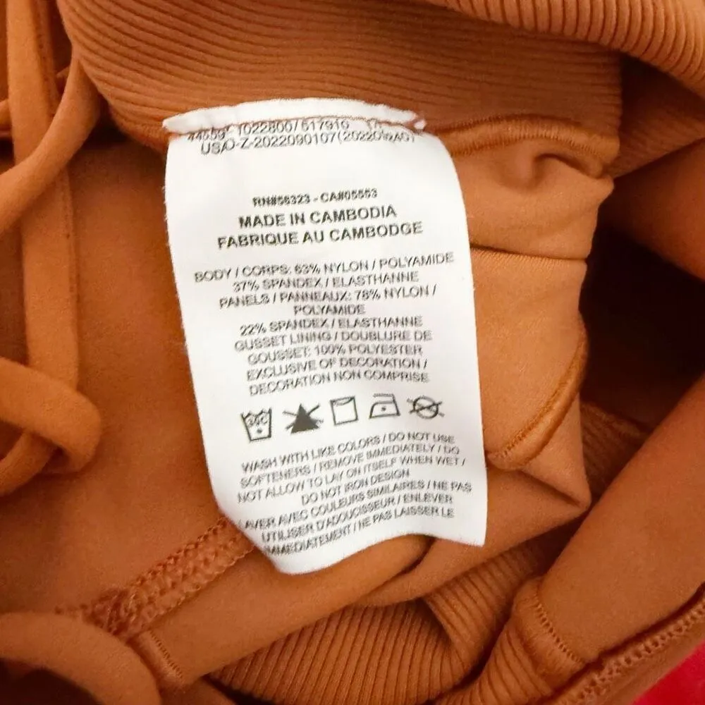 NIKE YOGA | Dri-FIT Luxe Women's Jumpsuit "Dark Russet" Burnt Orange Romper | XL - Image 8