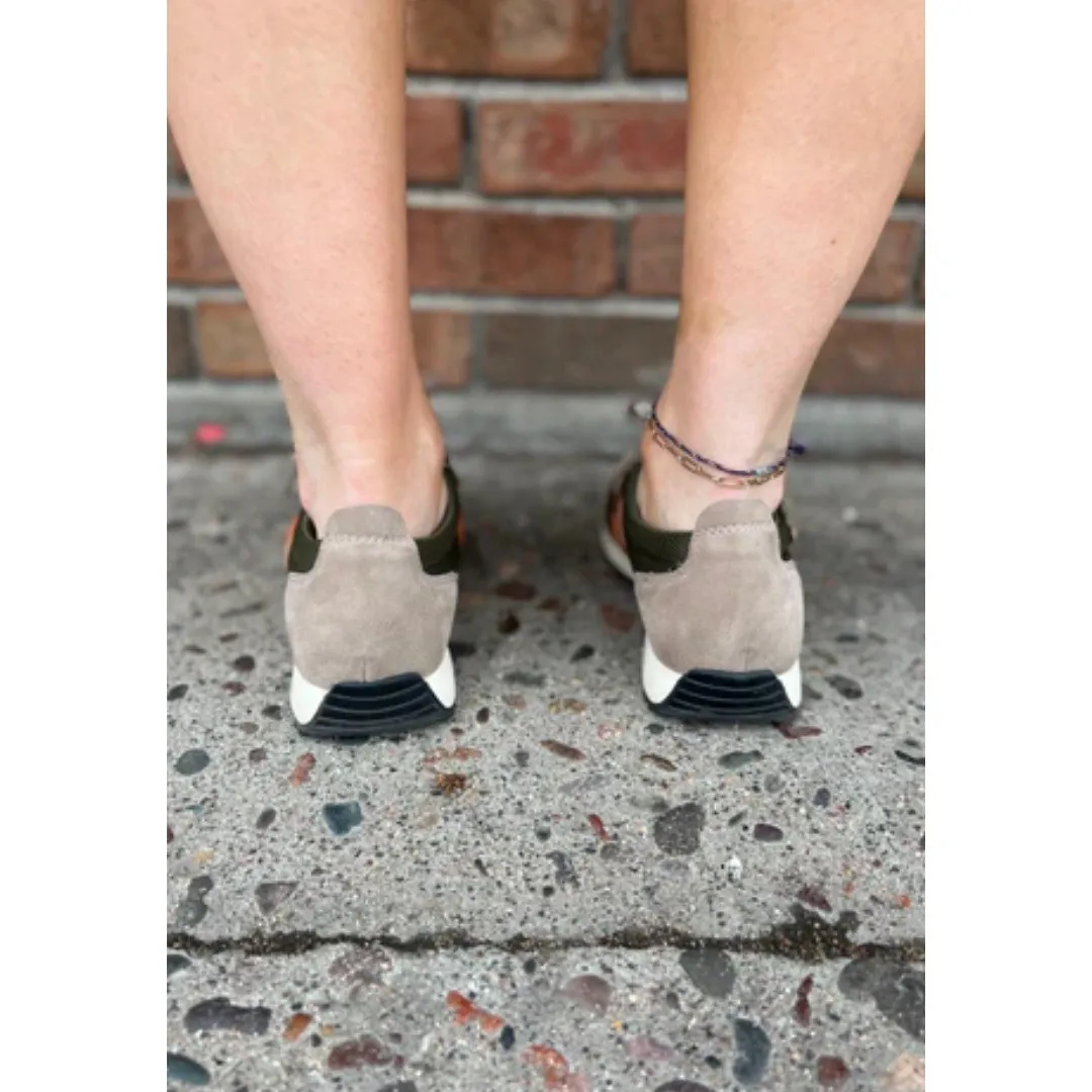 MIA Women's Kable Lace-Up Walking Sneakers Shoes Khaki Size 7.5M‎ Casual - Image 3