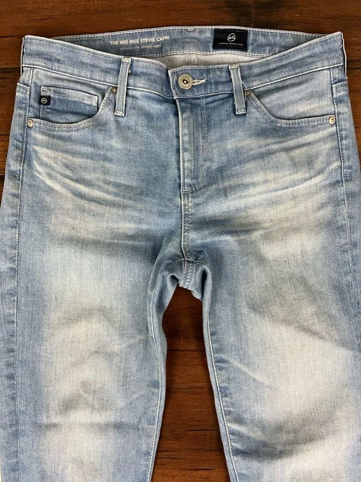 Adriano Goldschmied The Mid-Rise Stevie Capri Jeans - Size 25 - Image 4