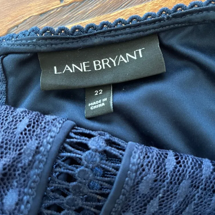 Lane Bryant‎ Navy Lace Dress - Image 2