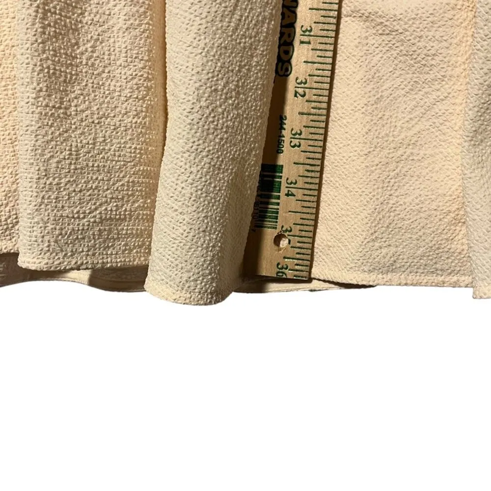 Prose & Poetry Rony Tiered Mini Dress Womens M Cream Puffy Sleeves Cinched Waist Size M - Image 6