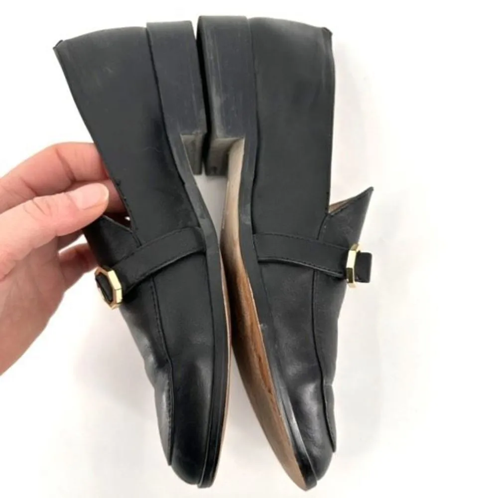 Louise Et Cie Bayne Womens Leather Slip On Round Toe Loafer Shoes Black Size 8.5 - Image 3