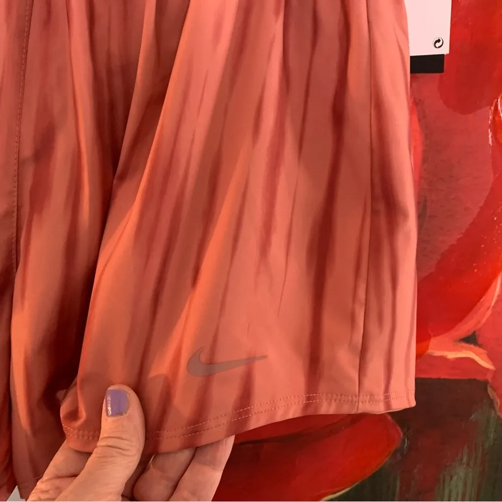 Nike Women's One Dri FIT High Waisted 3" Brief Lined Printed Shorts Women's S - Image 2