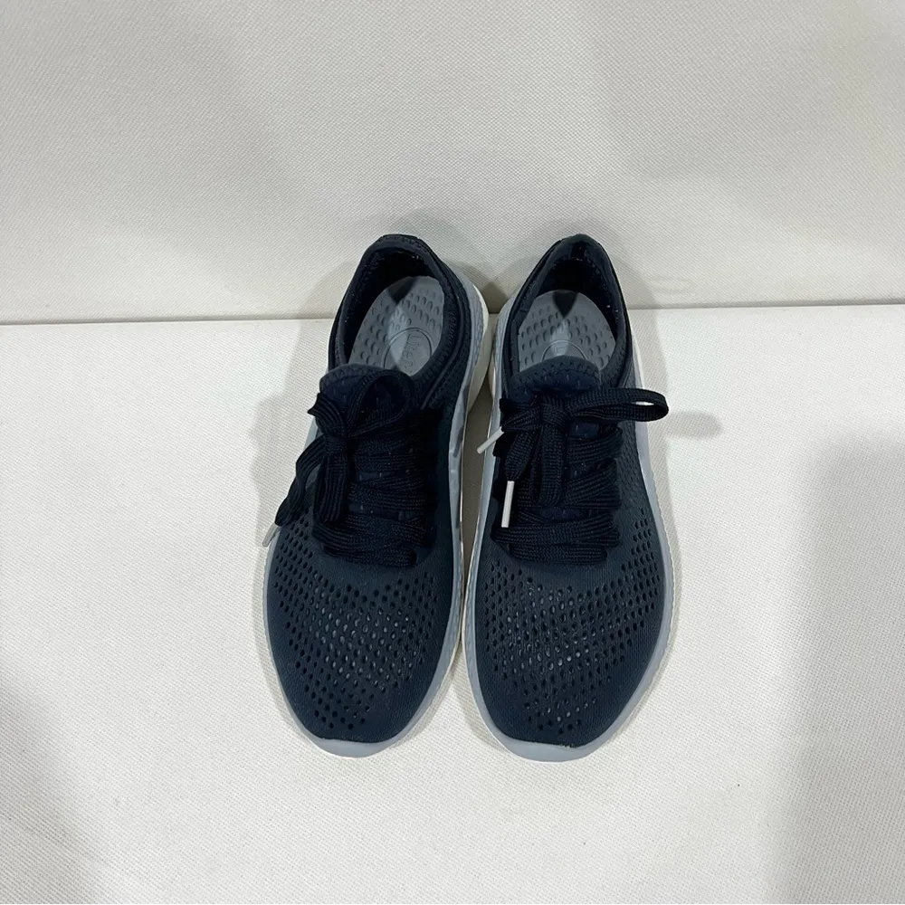 Crocs LiteRide RW 206705 Sneakers Blue/Navy/Gray Size 5 Women Waterproof - Image 3