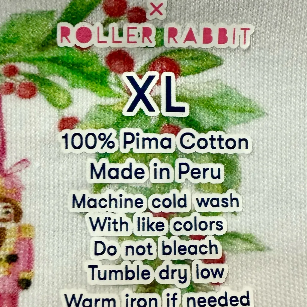 NWT Rare Roller Rabbit x LoveShackFancy Merry Monkey Beaux Polo Pajamas Set XL - Image 10