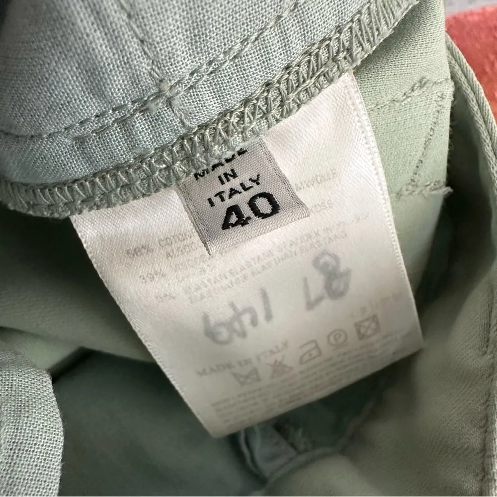 Maison Martin Margiela Pale Green Stretchy Pants Size 27 - Image 5