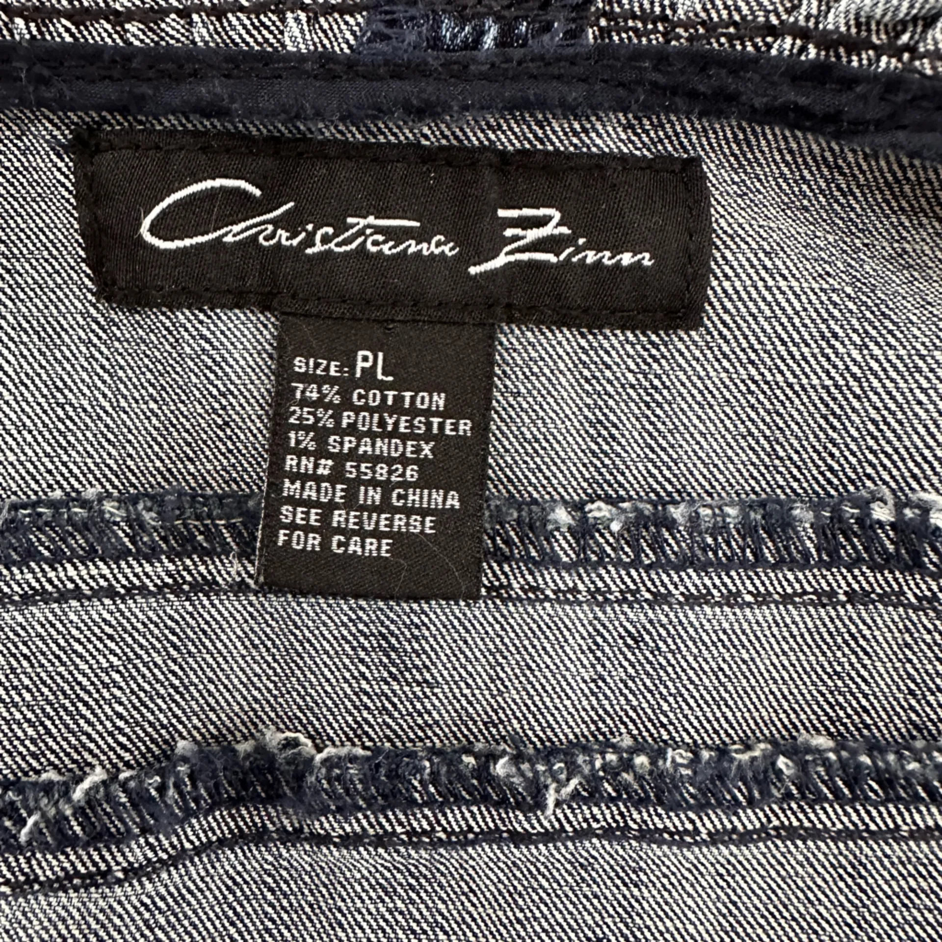 Vintage Jean Jacket Ruffle Collar Pintuck Peplum Boho Chic Zip Front Pockets Blue Size undefined - Image 5