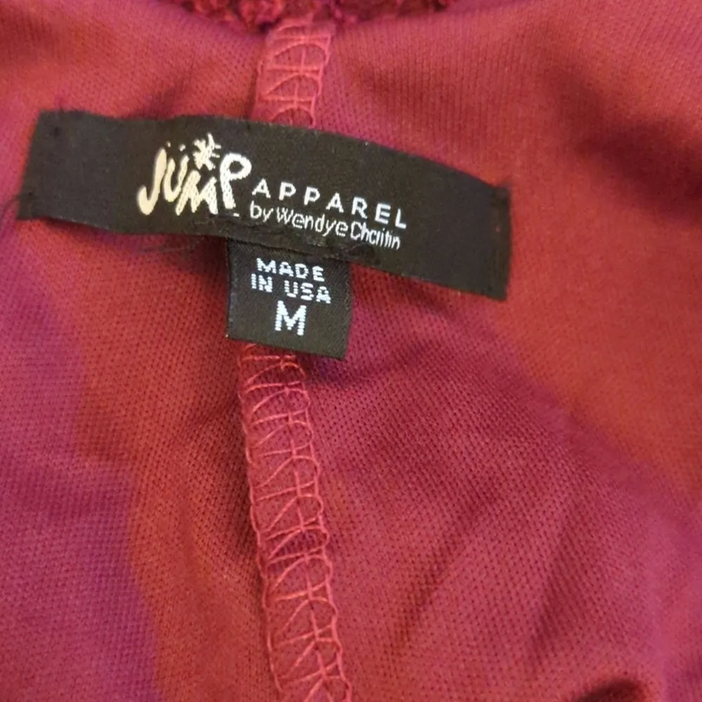 JUMP APPAREL By Wendye Caitin Laced Sequins Wine Dress‎ MEDIUM - Image 10