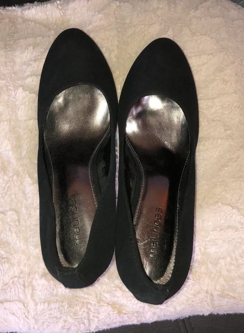 MAURICES Black Platform Heels Size 9.5 - Image 6