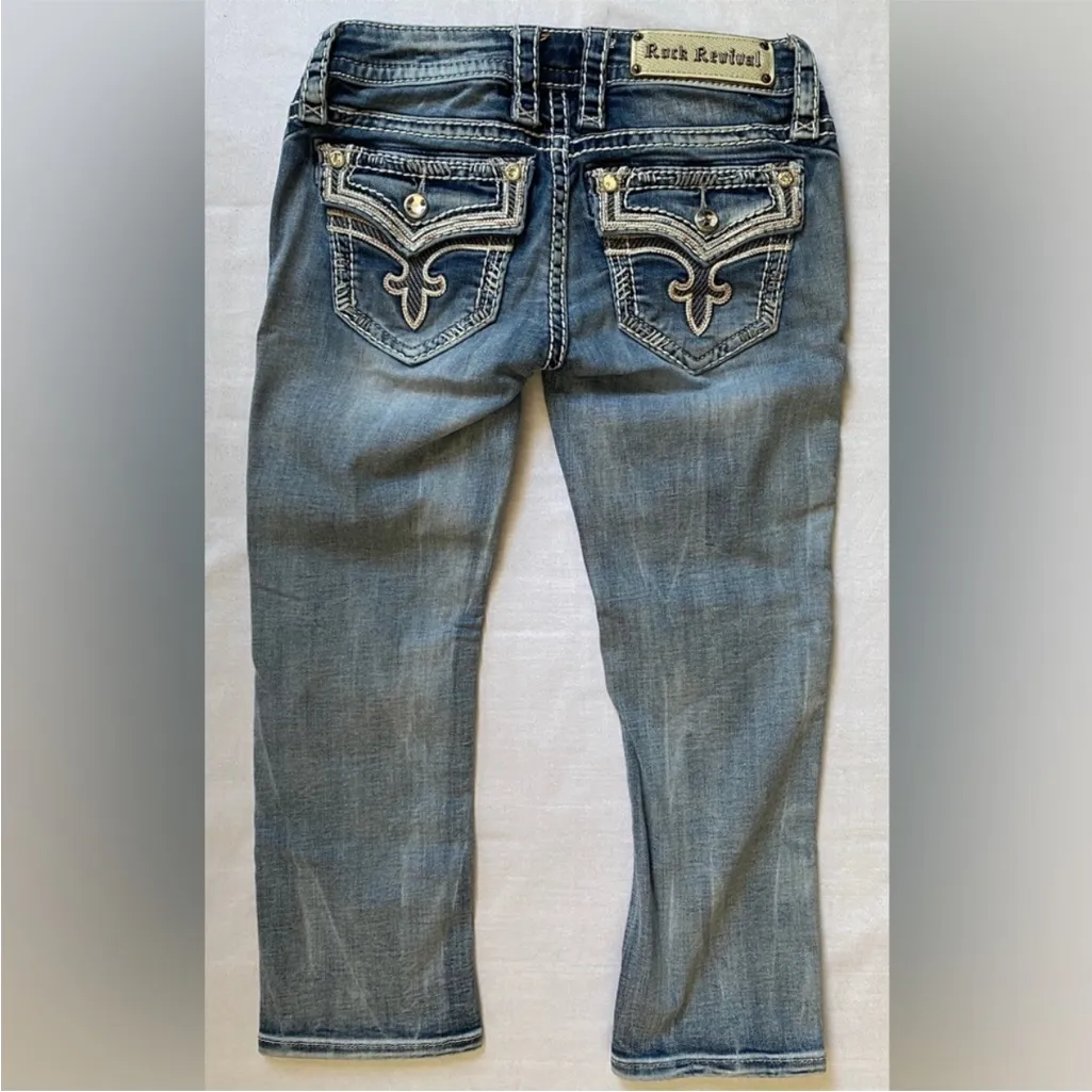 Rock Revival Ena Capri Jeans Style: RJ8469P23‎ Color: Ena P23 - Image 12