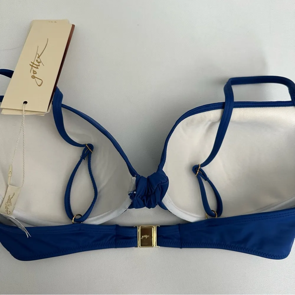 Gottex Women’s Blue Bikini Top Size 8 - Image 12