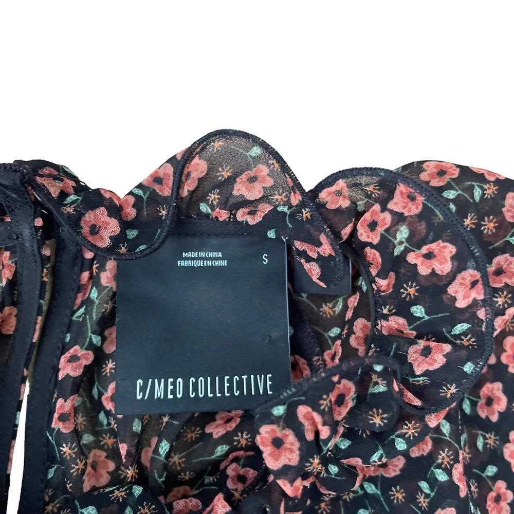 C/Meo Collective Women's Visit Longevity Long Sleeve Smocked dress size small - Image 6