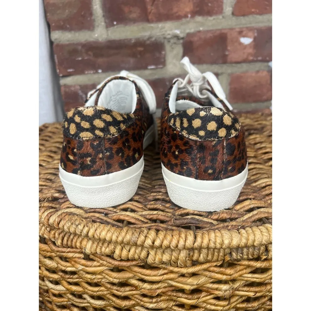 Womens Madewell Pony Hair Cheetah Print Sidewalk Sneakers 7 - Image 10