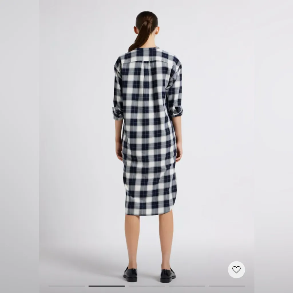 New! Polo Ralph Lauren Plaid Cotton Twill Midi‎ Shirtdress Sz 6 $549 - Image 2
