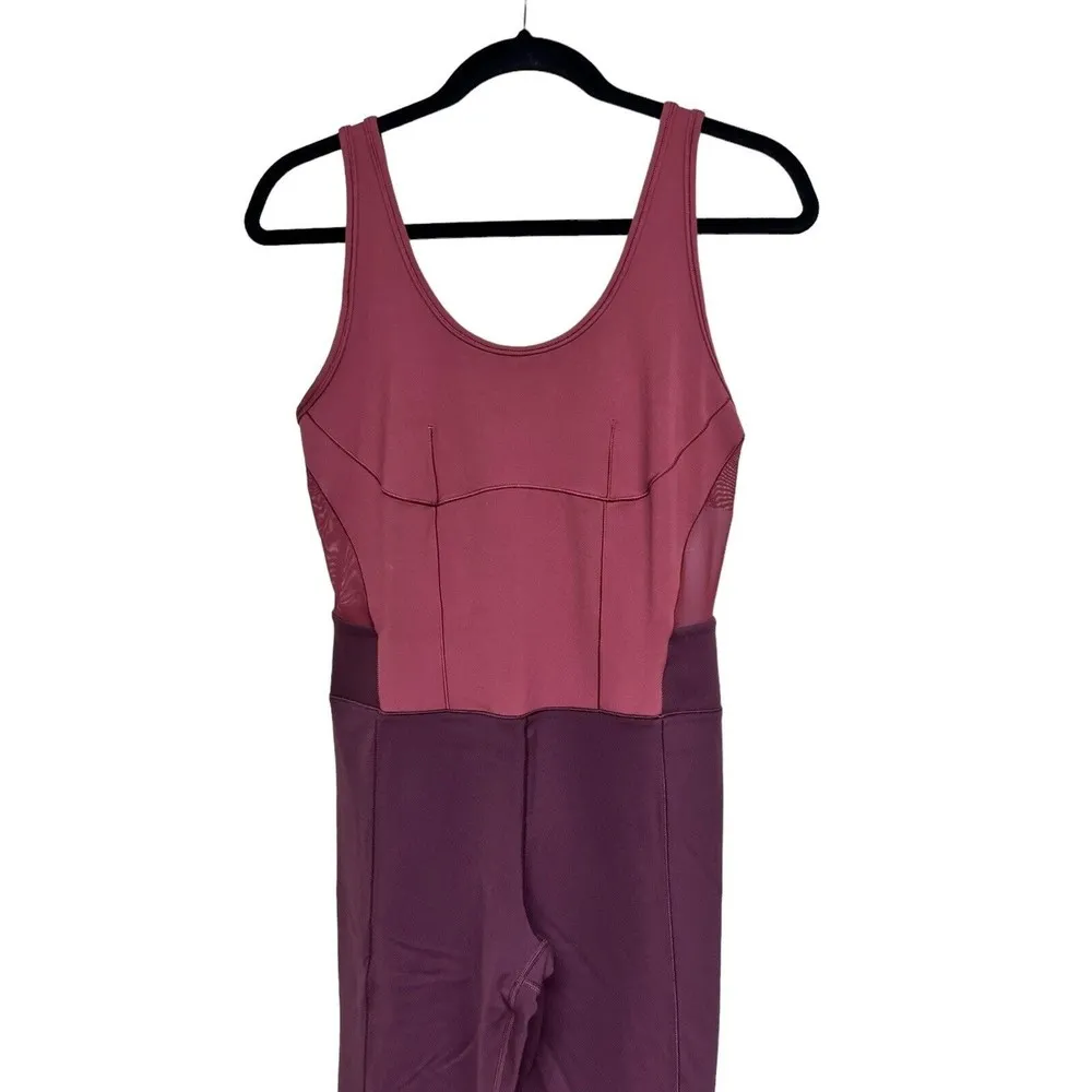 Athleta Aspiration Bodysuit in Powervita Antique Burgundy Women’s Size MP - Image 3