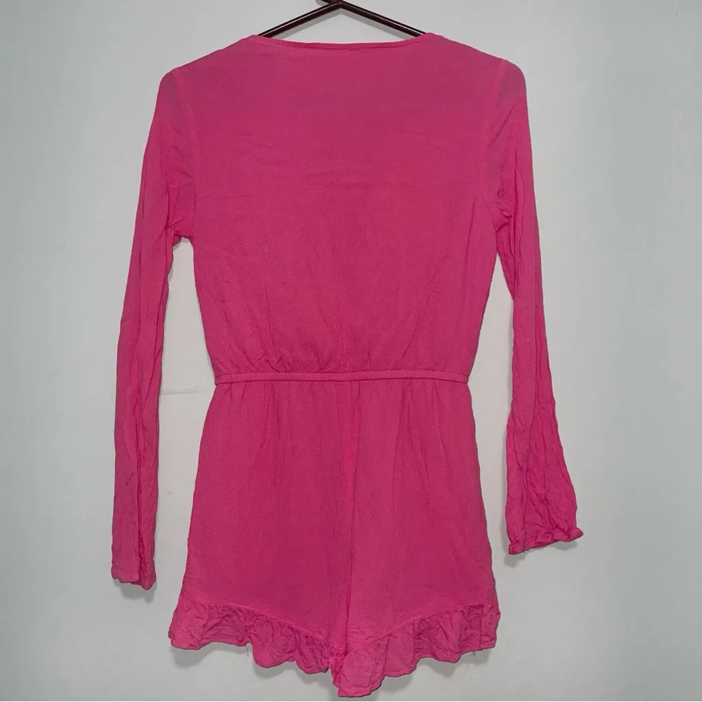 Pink Long Sleeve Romper - Image 3
