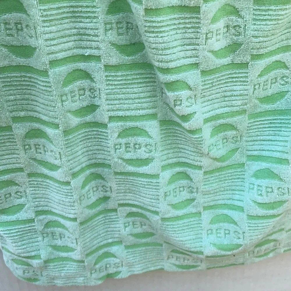 Pepsi X Forever 21 Womens checkered velour green mini skirt retro style - Image 7