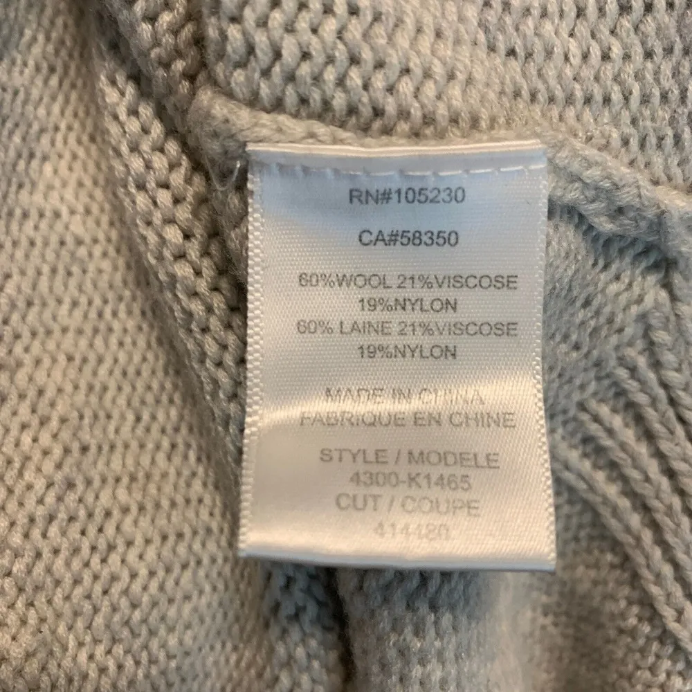 Joie Womens Size Medium Gray Wool Blend Cowl Neck Pullover Sweater - Image 5