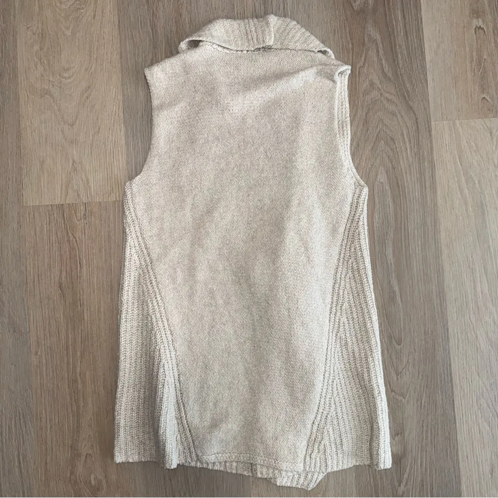 Loft Cream/Beige Knit Sweater Vest - Size Small - Image 4