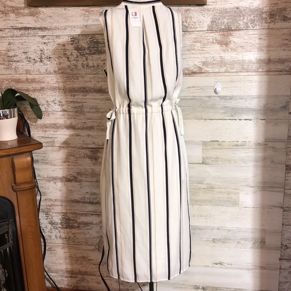 Buckle the room Striped Dress cream and black size small NWT western sum… - Image 6