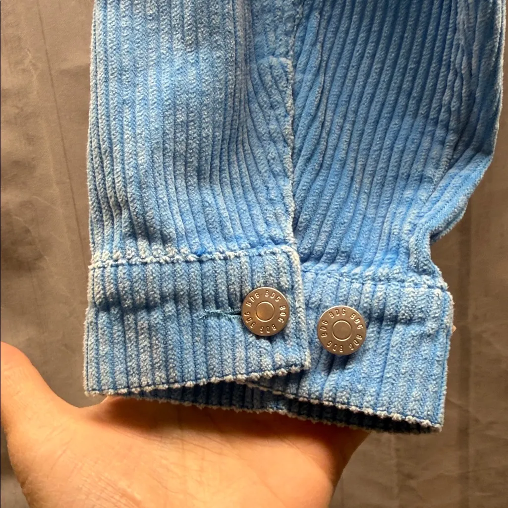 Urban Outfitters BDG Blue Carissa Cropped Corduroy Jacket - Image 6