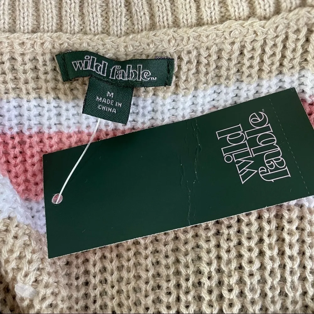 Wild Fable Striped Cropped Sweater - Image 6