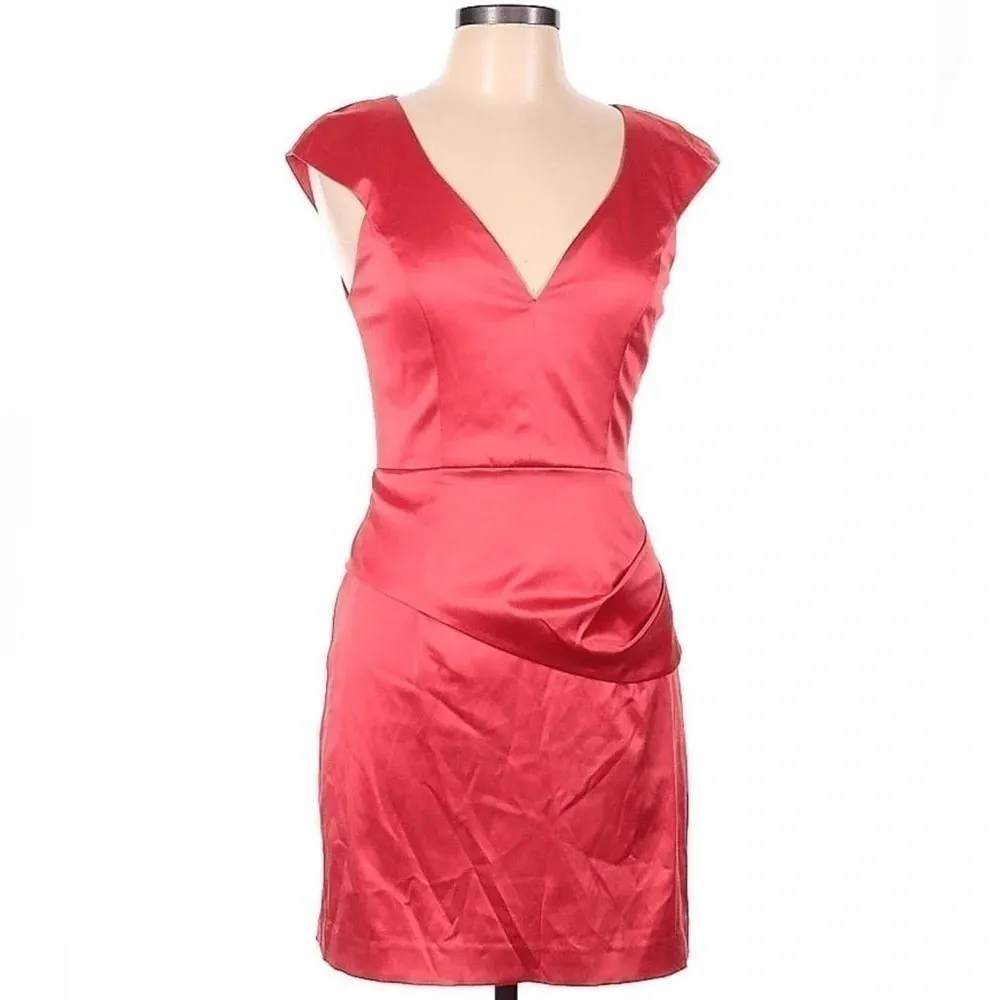 Black Halo | Jackie Red Dame Cocktail Formal Dress Size 8 Medium M NWT - Image 2