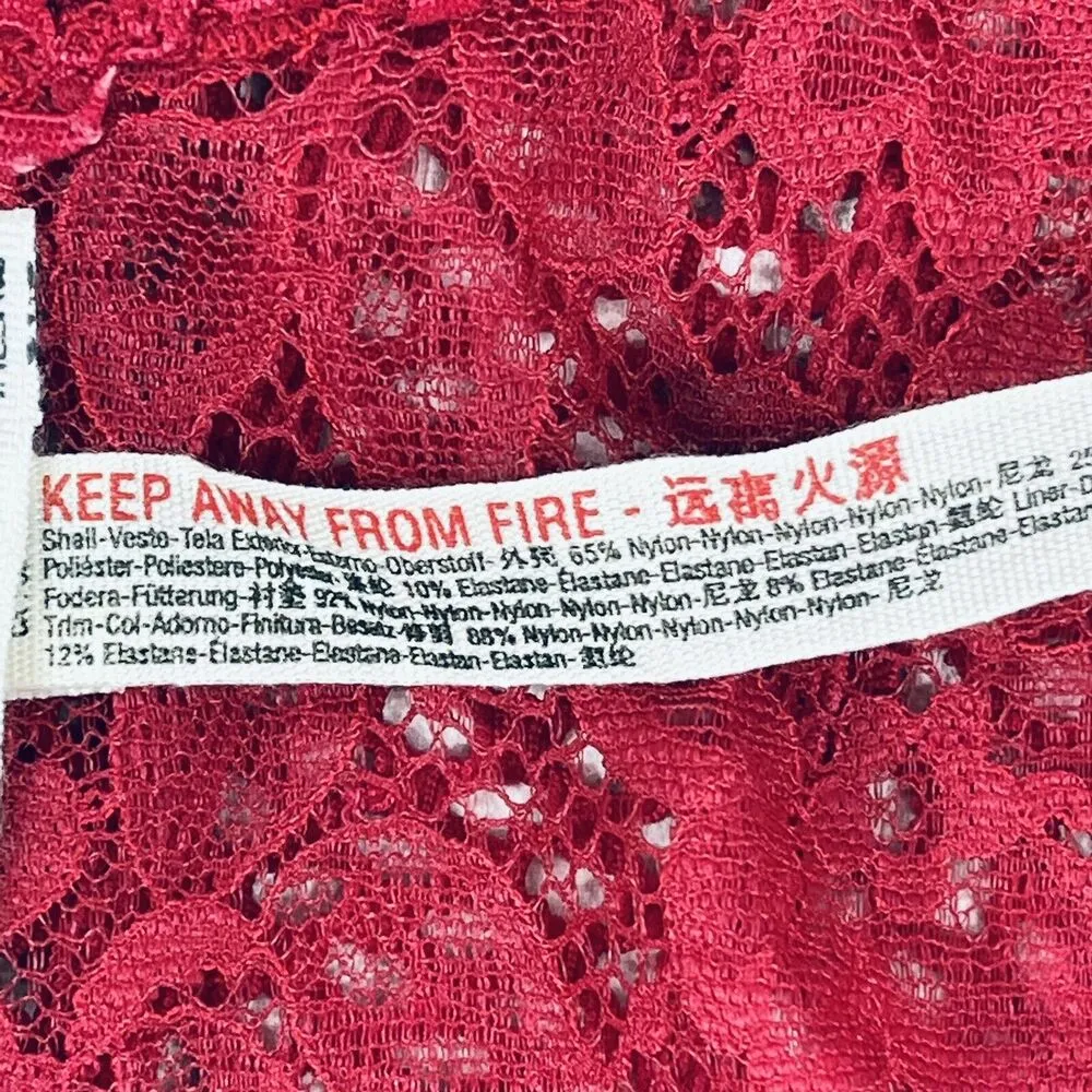 Free People Intimately Bralette Brami Sitting Pretty X-Small Lace Apple Valley - Image 8