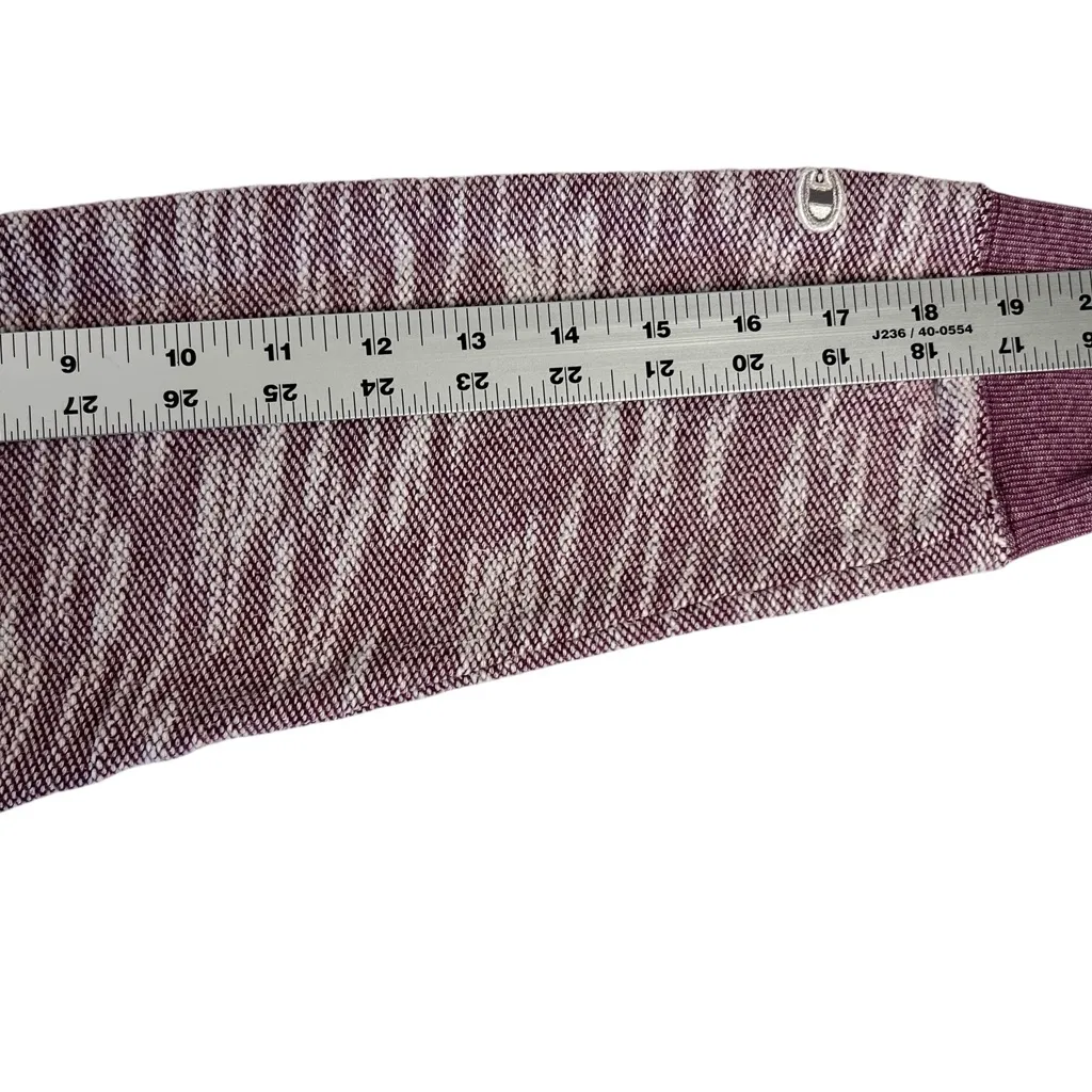 Champion Pullover Sweatshirt Womens L Purple Cotton Solid Raglan Long Sleeves - Image 7