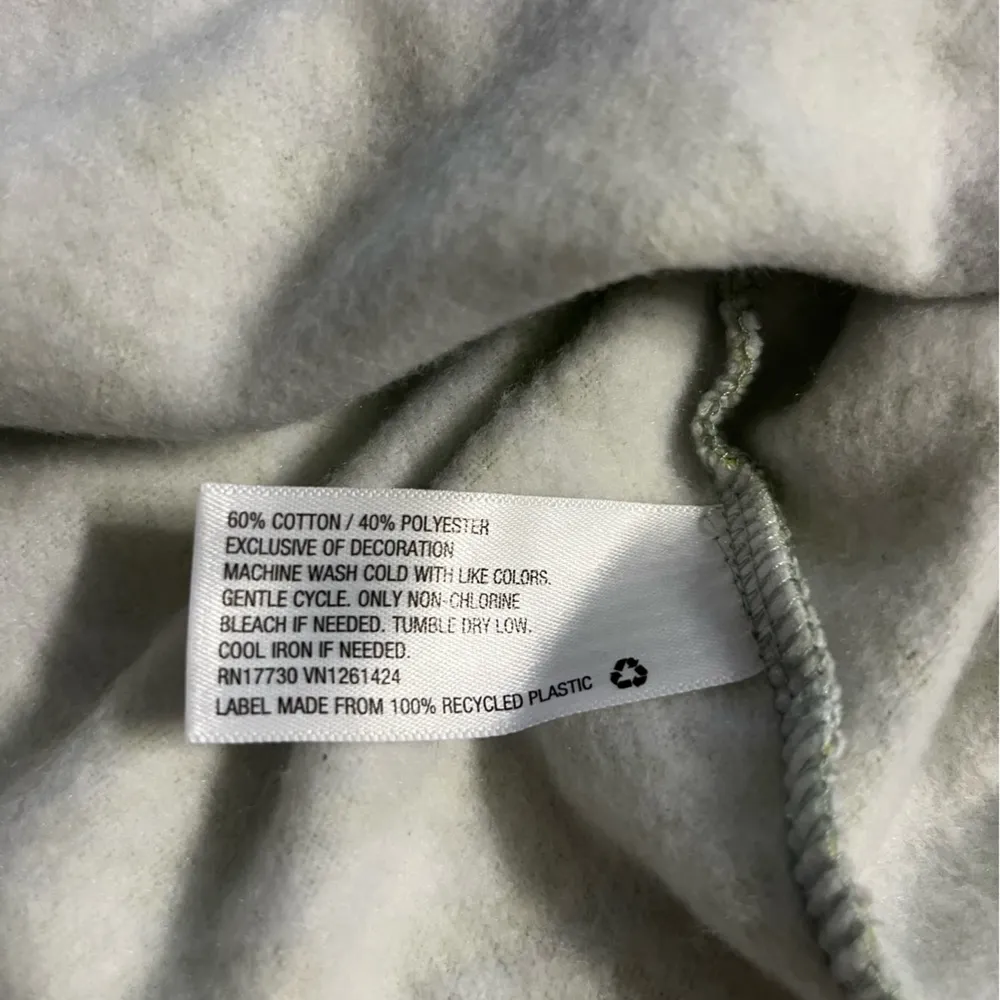 Wild Fable Cropped Marble Hoodie Womens Size Large Green and Yellow - Image 4