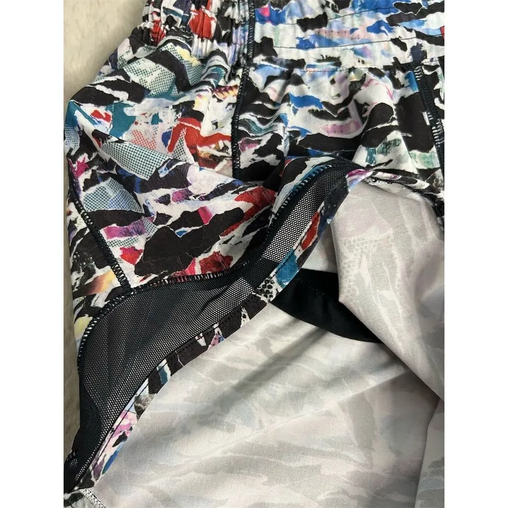 Lululemon Women's Hotty Hot Short II Size 6 Multicolor Running Shorts Black - Image 2